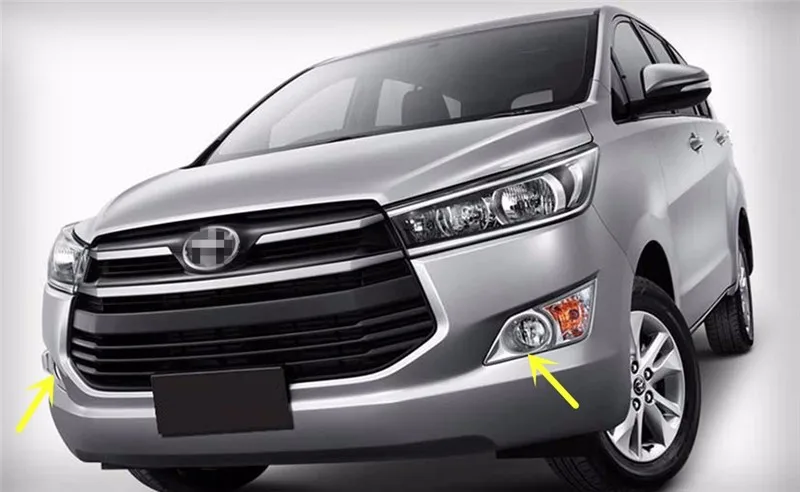 Ламельная машина светодиодный DRL для Toyota Innova ксенон белый DRL противотуманная фара дневного света с желтым сигналом поворота