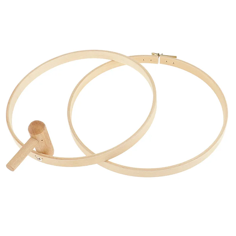 Обруч для вышивки деревянный регулируемый с подставкой 1 шт.|Швейные инструменты