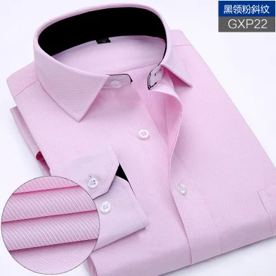 picture color Большой размер 11XL 12XL 13XL 14XL Мужская рубашка с длинными рукавами и вертикальным отворотом, бизнес, бизнес, 13 цветов, профессиональная официальная рубашка - Цвет: picture color