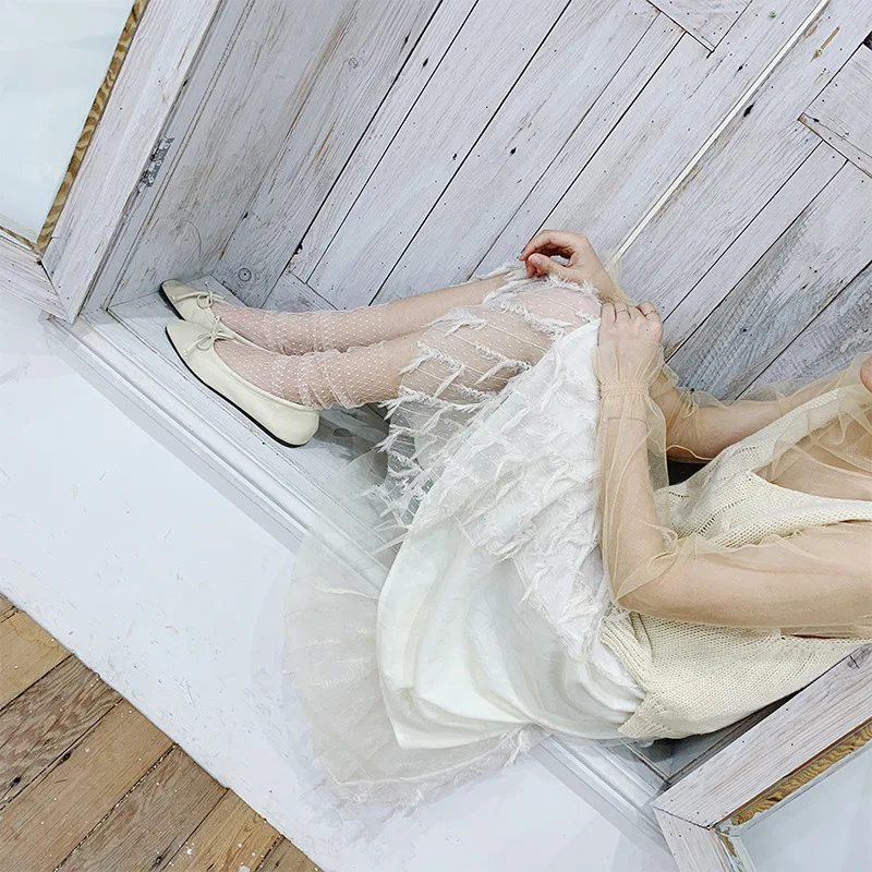 2019 весенние и летние модные ультратонкие сетчатые женские носки Han Fan пикантные |