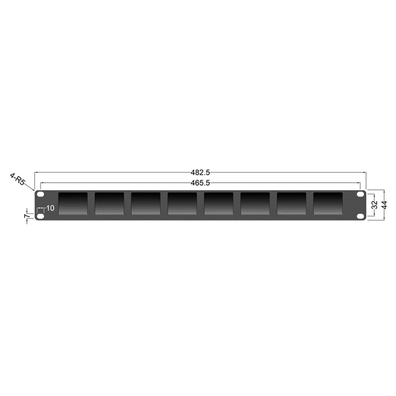 Lilliput RM-0208S 1RU Rackmount 8x2 дюймов 3g/HD/SDI вещательный монитор для ТВ вещания грузовиков