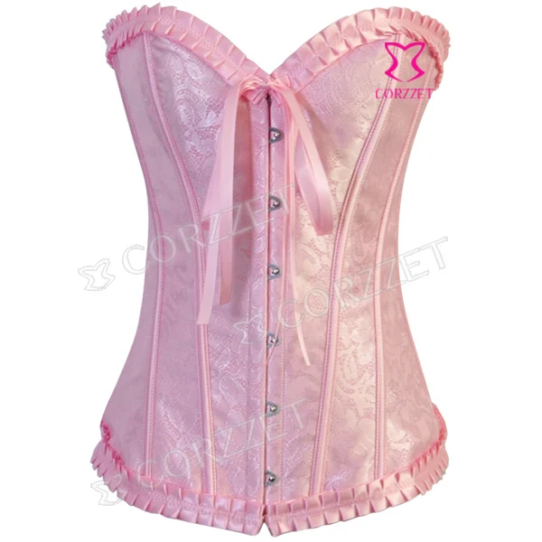 Женский передний бюст с косточками розовый сексуальный бюстье без бретелек