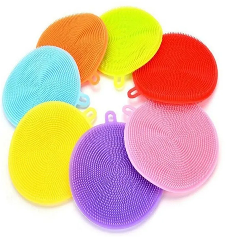 Силиконовая щетка для очистки блюд инструменты фруктов и овощей кухонная посуда