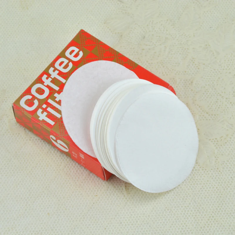 100 шт./лот фильтр для кофе бумажные фильтры быстрое и эффективное обеззараживание