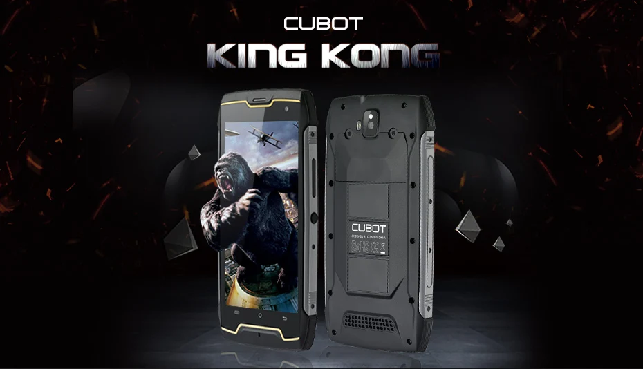 Cubot Kingkong IP68 Водонепроницаемый MT6580 четырехъядерный 5,0 дюймовый мобильный телефон 2G ram 16G rom смартфон Android 7,0 4400mAh мобильный телефон