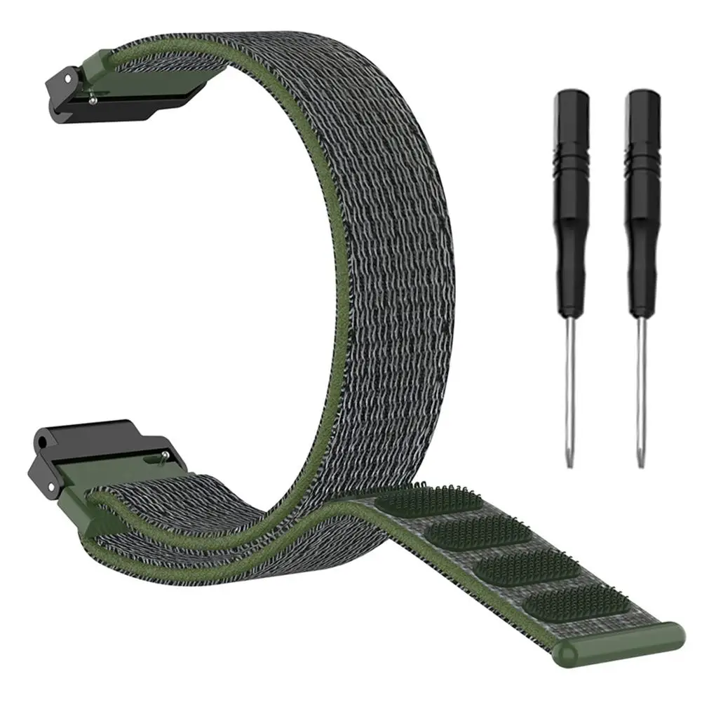 Army Green Для Garmin Forerunner 220 230 235 630 620 735 Смарт-часы нейлоновый спортивный ремешок на запястье ремешок для наручных часов - Цвет: Army Green