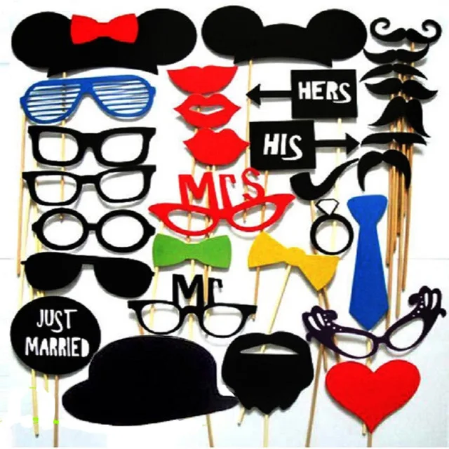 31 шт./компл. реквизит для свадебной фотосессии украшения вечеринок маска с усами