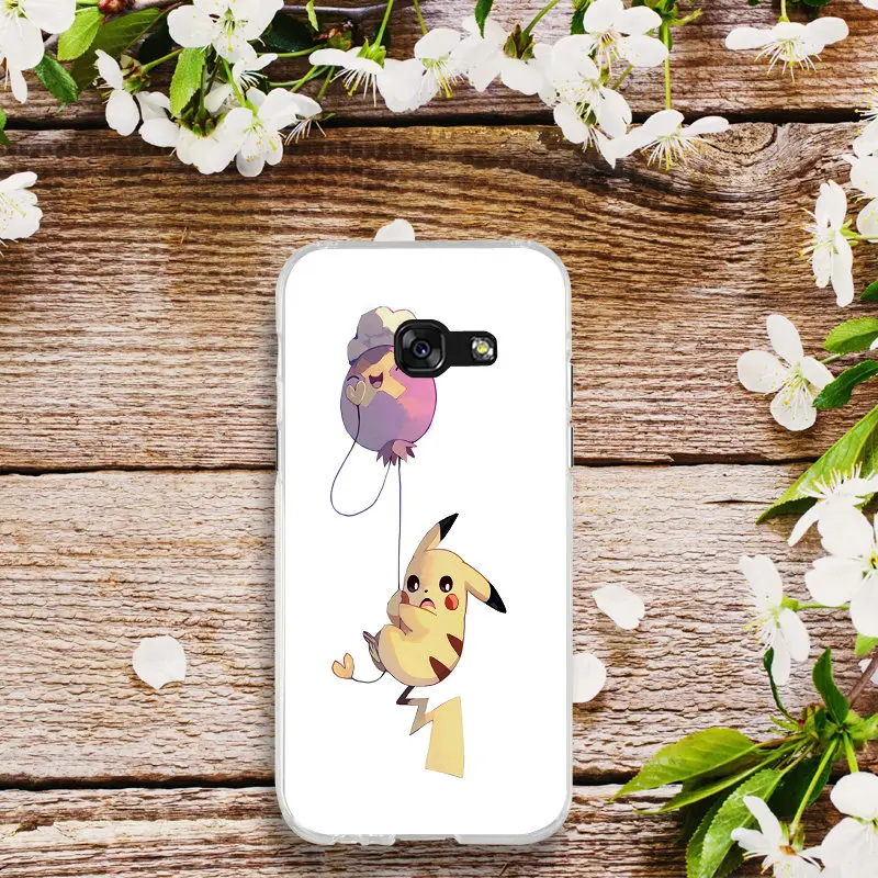 Pictute 3 Мультяшные Покемоны Пикачу Go PokeBall Мягкий мобильный чехол для телефона для Samsung Galaxy A3 A5 A7 J1 J2 J3 J4 J6 J5 J7 J8 - Цвет: Pictute 3