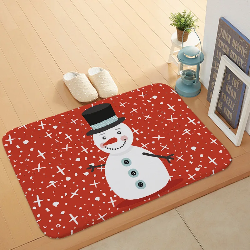 1 шт. коврик с рисунком снеговика Merry Christmas 60*40 см коврики для дверей кухни ванной
