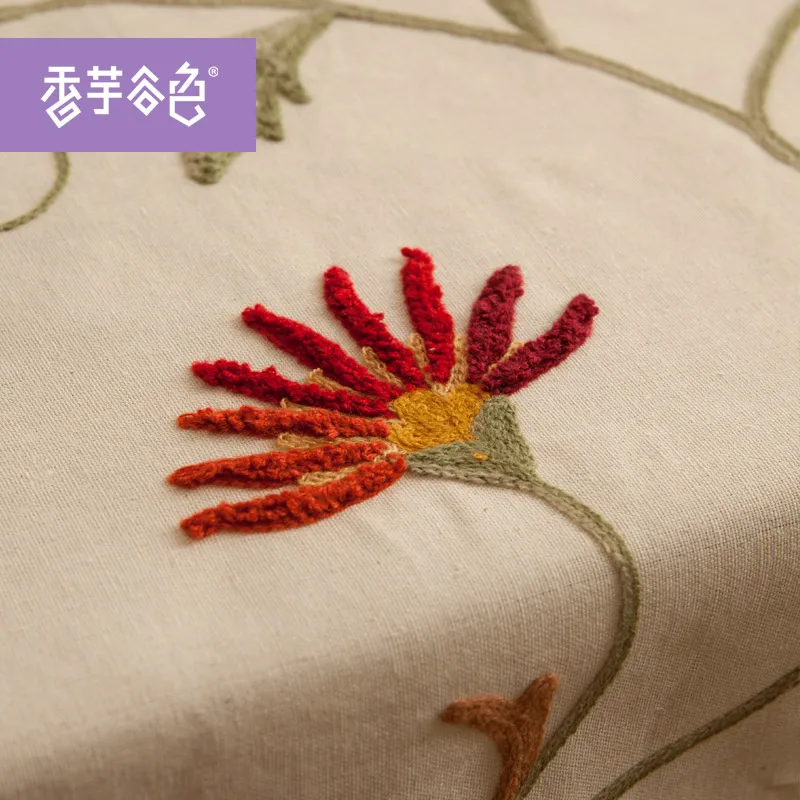 Китайский ручной работы вышитые скатерть высокое Качественный хлопок Скатерть