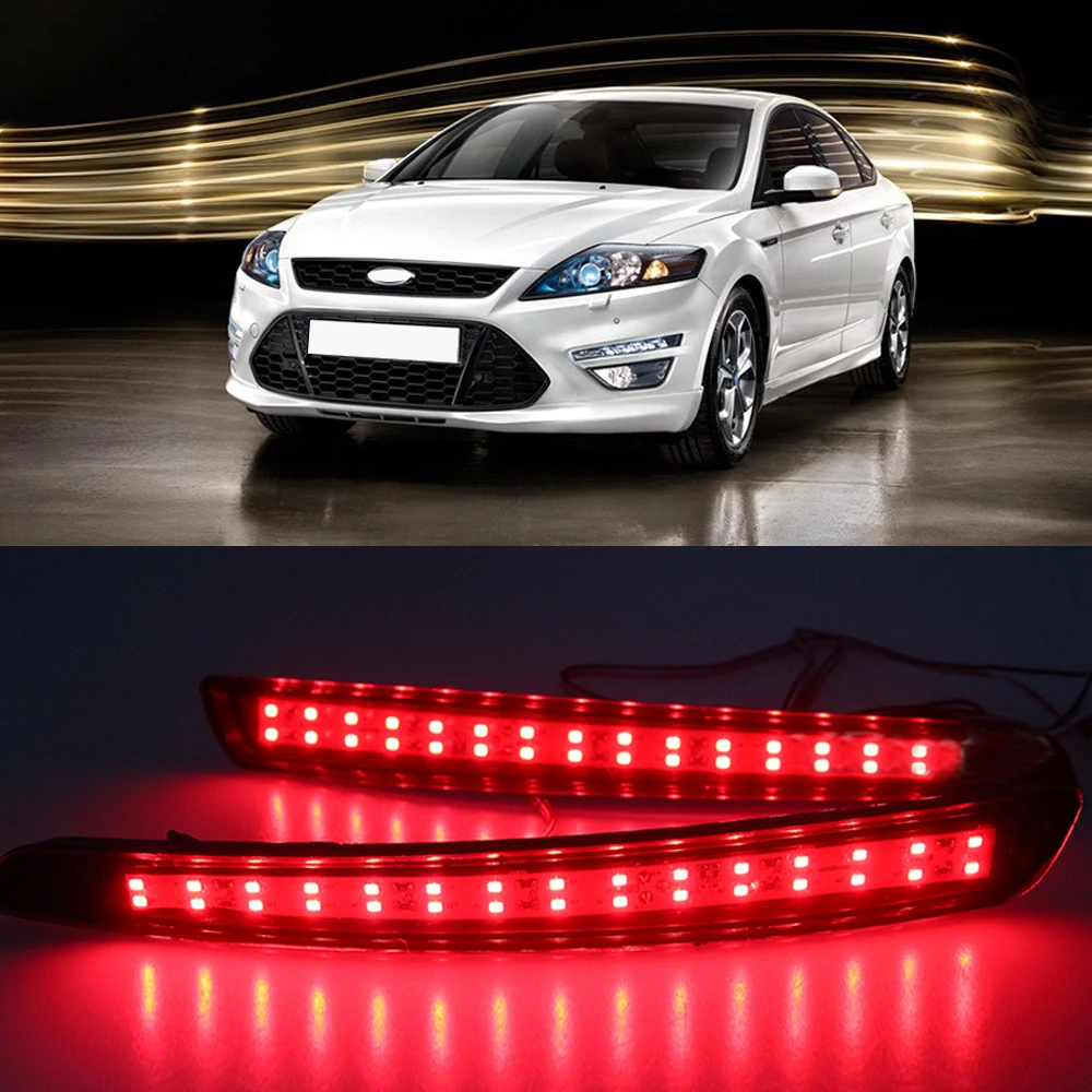 Capqx для Ford Mondeo Fusion 4 2011-2013 светодиодный фонарь светильник заднего бампера отражатель туман светильник тормозной светильник парковка светильник Предупреждение лампа