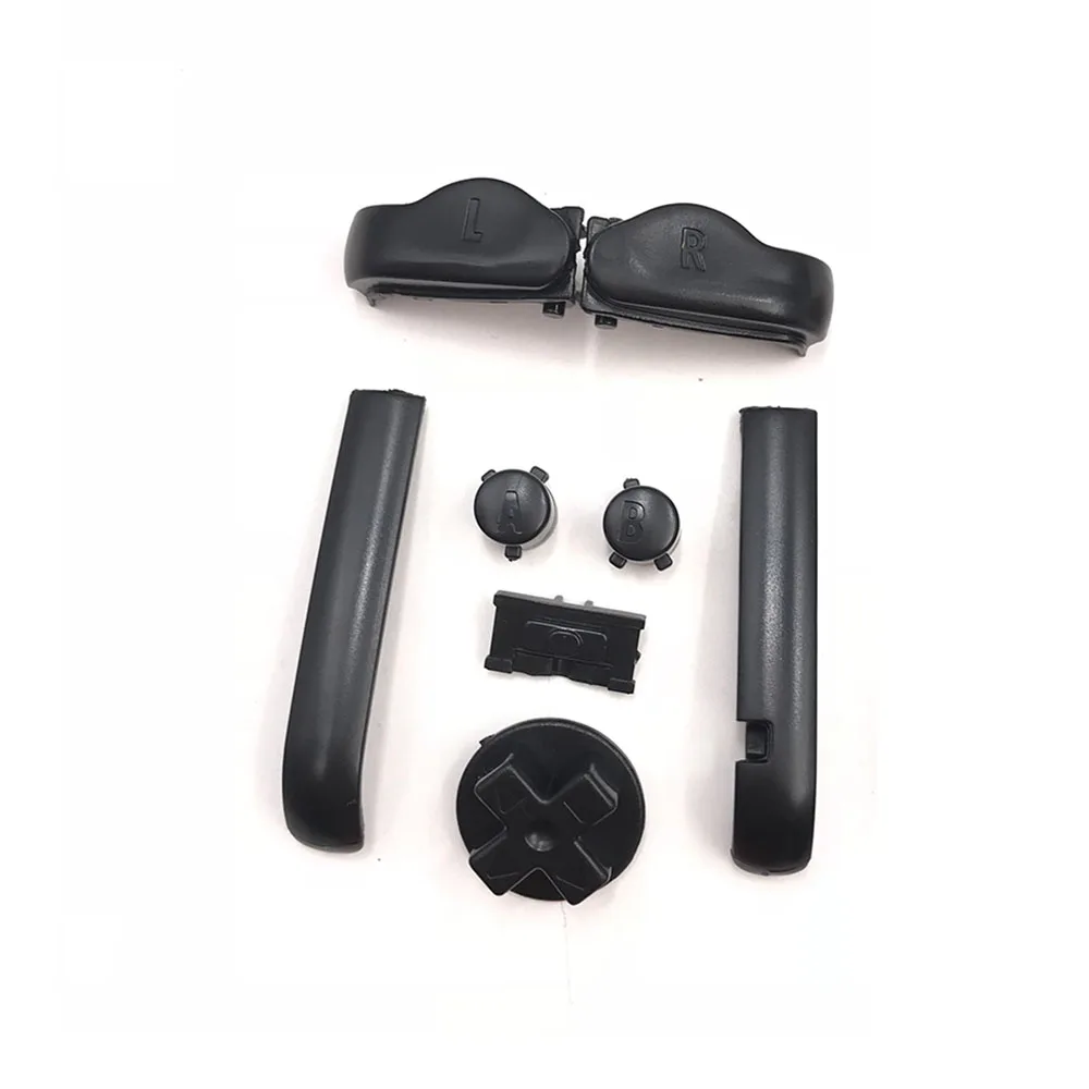 Черный Plastic For GBA Buttons A B L R Button D-Pad For Nintendo Game boy Advance - Цвет: Черный