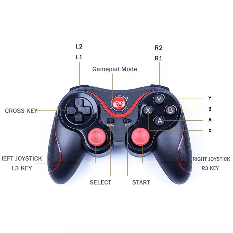 Беспроводной Bluetooth игровой Радио пульт дистанционного управления игры джойстик