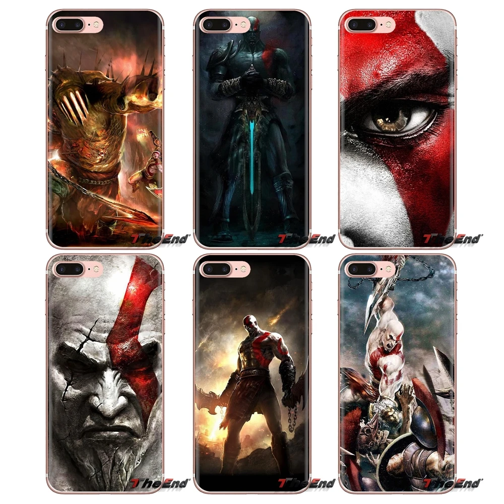God of War Kratos III Transparent TPU Case Cover For Sony Xperia Z Z1 Z2 Z3 Z5 compact M2 M4 M5 C4 E3 T3 XA Huawei Mate 7 8 Y3II |