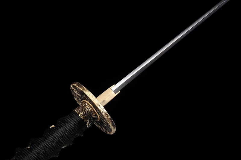 Red Blade Handmade Katana Damascus Folded Steel Japanese Sword Functional real katana Full tang blade