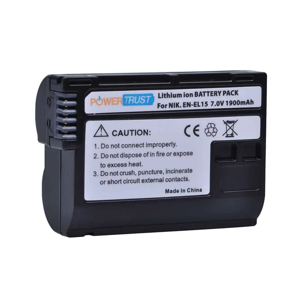 1B 2 шт. 1900 мА/ч, EN-EL15 ENEL15 EN-EL15A Батарея+ ЖК-дисплей Dual USB Зарядное устройство для Nikon EN EL15 D7200 D500 D600 D610 D600E D800 D800E D810 - Цвет: 1B