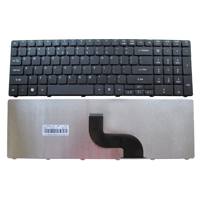 Новая клавиатура для ноутбука США Acer Aspire 5733 5250 5253 5349 5560 5560G 5733Z 7250 7552 7739 7739G 7739Z 7739ZG