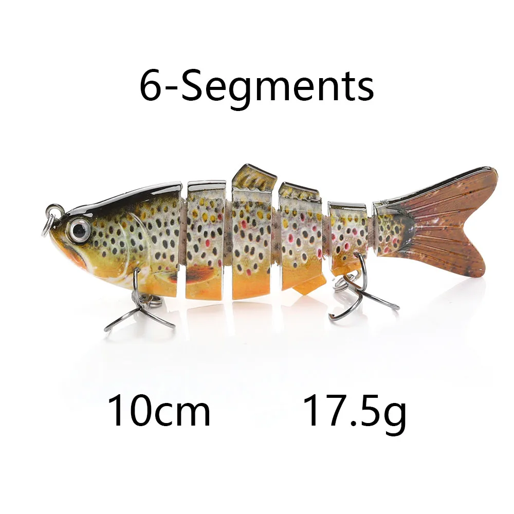 C-14 VTAVTA, 10 см, 20 г, воблеры для рыбалки, 6 сегментов, Swimbait, рыболовные приманки, кренкбейт, Мульти соединенная жесткая приманка, искусственная приманка, приманка для рыбы - Цвет: C-14