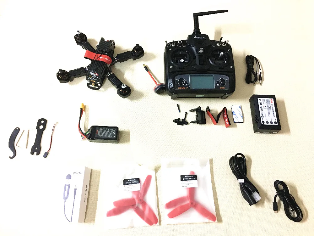 Walkera Furious 215 RC гоночный Дрон с DEVO 7 передатчиком RC Квадрокоптер с камерой 600TVL и F3 управление полетом RTF