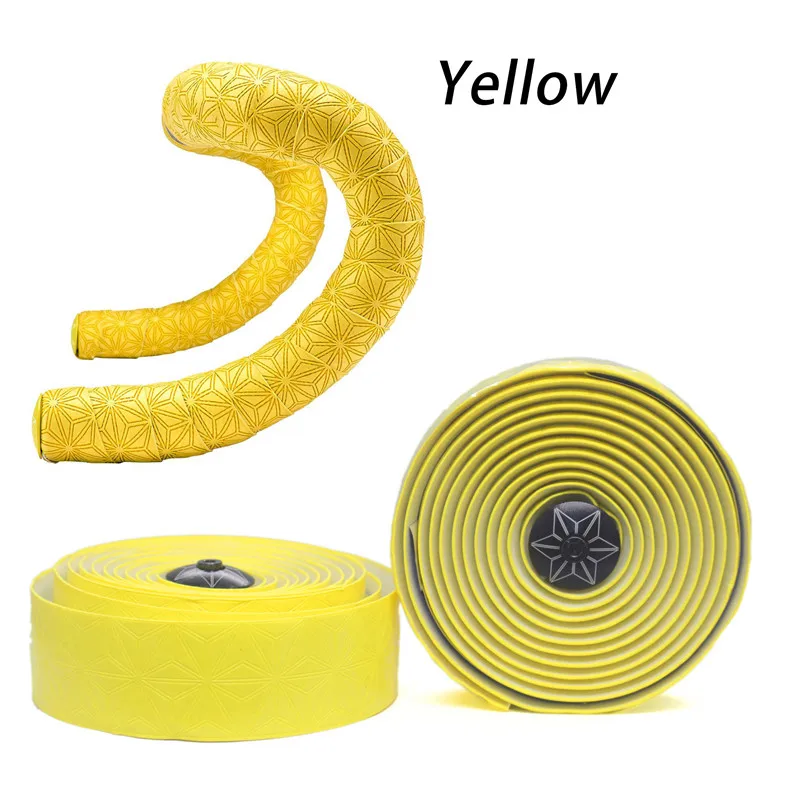 All yellow Supacaz супер липкая лента для руля Kush Bartape оригинальная лента supacaz лента для шоссейного велосипеда углеродная велосипедная лента - Цвет: All yellow