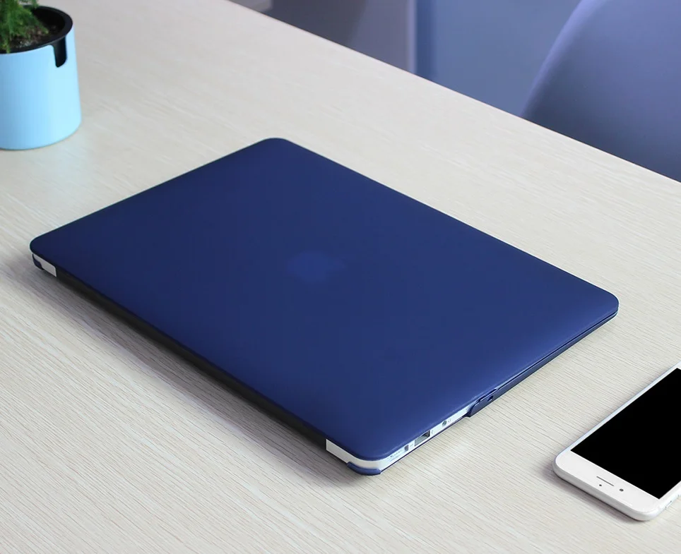 Матовый прорезиненный жесткий чехол + для клавиатуры только выпуска 2018 Apple Macbook 13