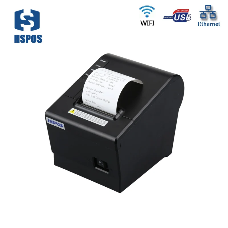 MQTT 58 мм wifi pos принтер с usb и lan порт Поддержка облачной печати 130 мм/сек.