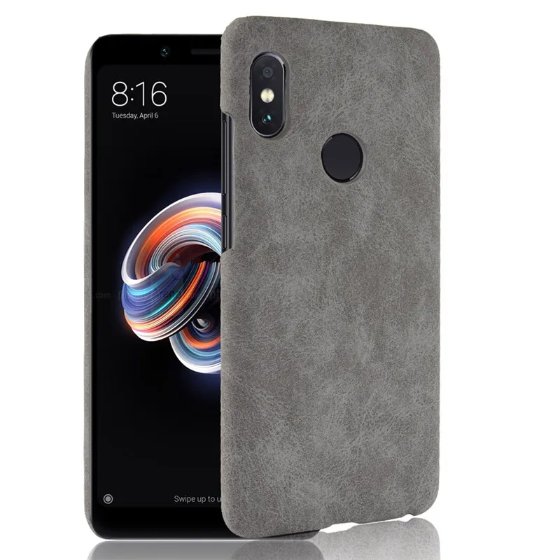 For Xiaomi Redmi Note 5 Pro Case Hard PU Leather Phone Global Version Note5Pro 5Pro Cover |