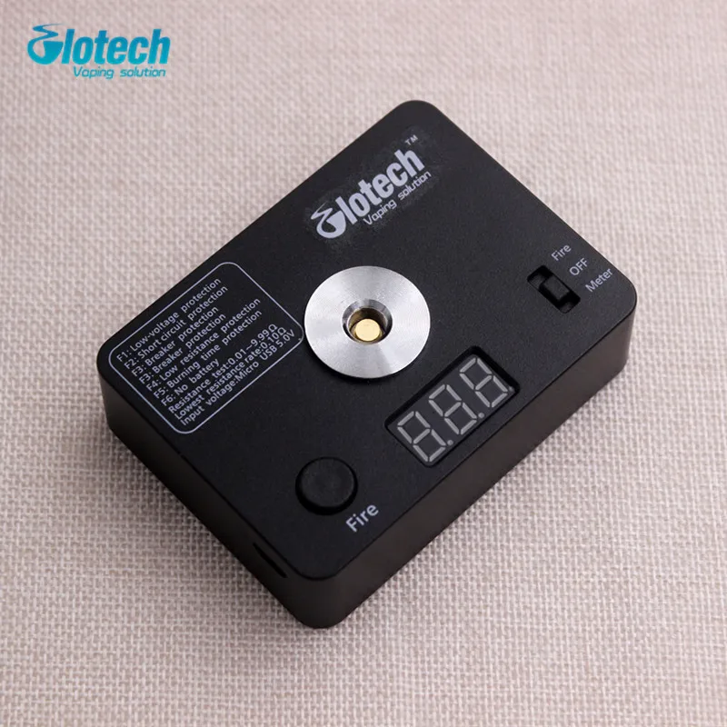

Glotech 521 TAB Mini V3 Digital Atomizer Resistance Ohm Tester/Fire/ USB charging DIY coils tools For RBA RDA RTA Atomizer