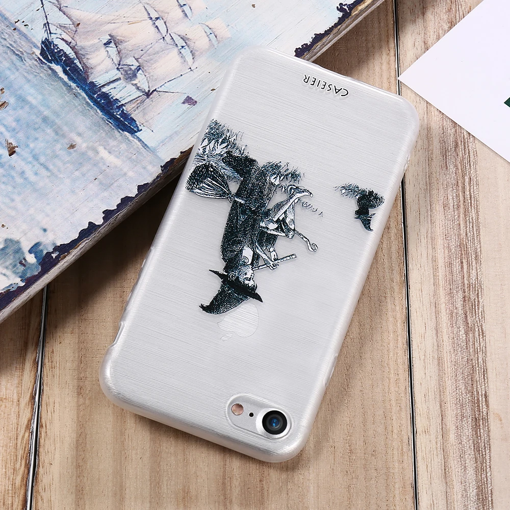 Чехол для телефона CASEIER Relief чехол iPhone 5 5S SE 6 S 7 Plus силиконовый мягкий ТПУ Samsung Galaxy S6