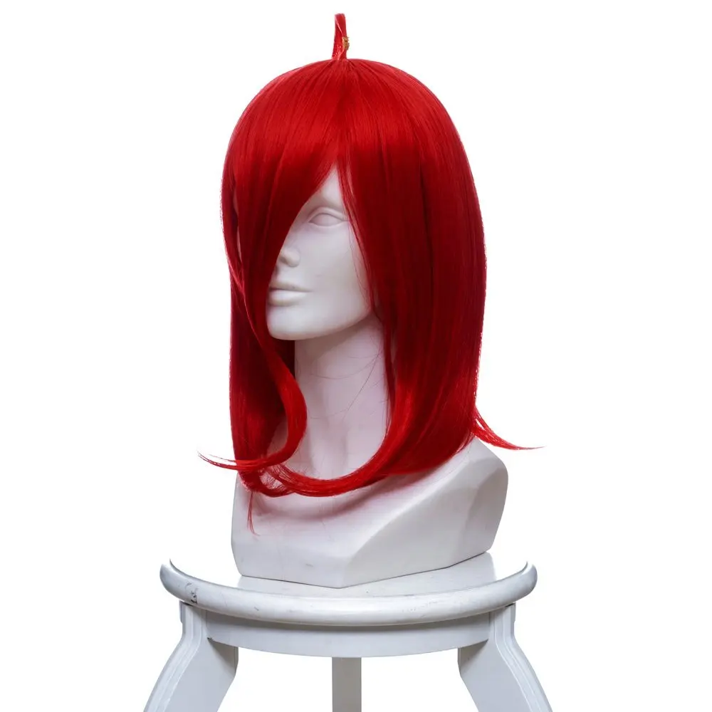 Головной убор для косплея Cinnabar Houseki no Kuni из блестящих волос красные головные