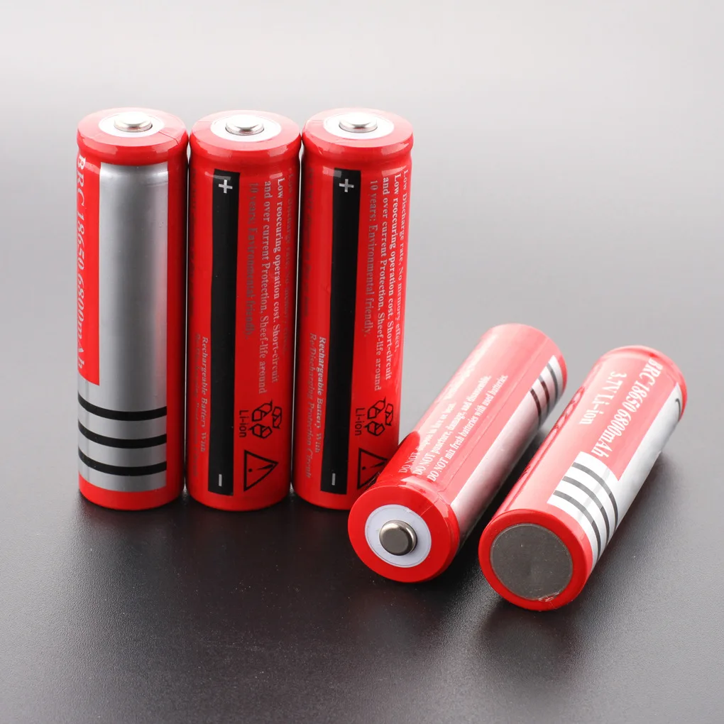 1-10 шт 18650 батарея 6800mAh 3,7 V литий-ионная аккумуляторная батарея для фонарика фонарь светодиодный аккумулятор 18650 recargable pilas Cells