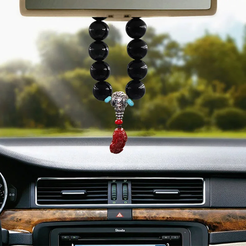 Автомобильные бусинки украшения Хрустальный тигровый глаз красный агат