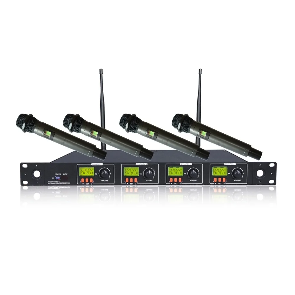 U4-OK-2H-B PRO 4 Ручной беспроводной микрофон для DJ и караоке | Электроника