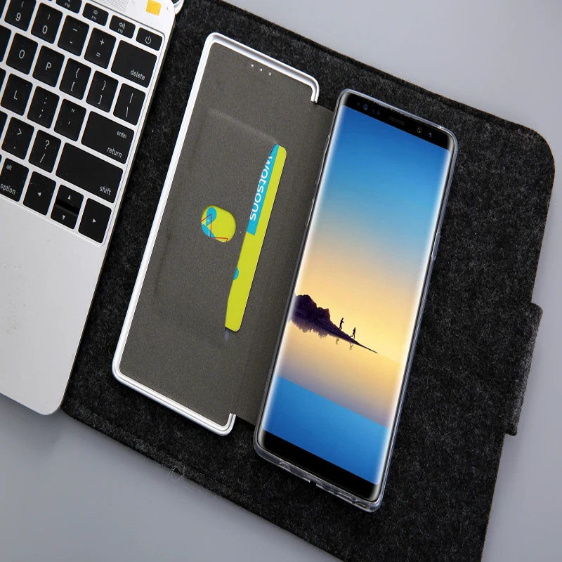 Note 9 кожаный чехол бумажник из искусственной кожи с магнитной откидной крышкой