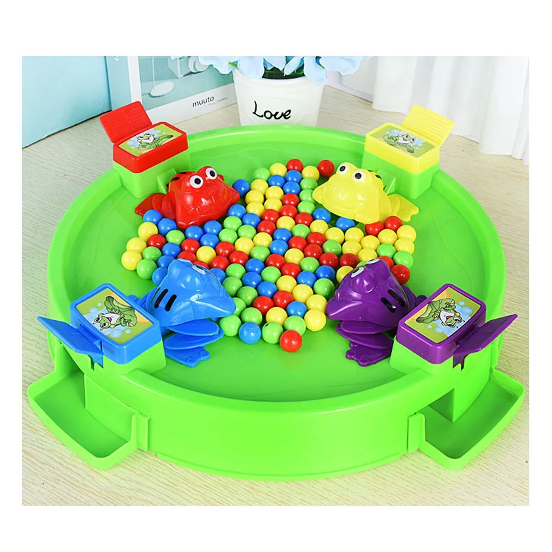 Забавная голодная лягушка едает бобы Настольные игры для стремления игрушки