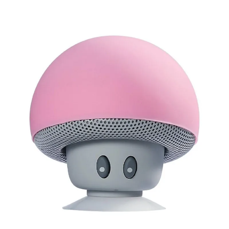 Pink Водонепроницаемый портативный беспроводной мини Bluetooth динамик громкий гриб дорожный динамик для Iphone PK BTS06 Q9 A9 S28 A5 C6 A8 Y3 - Цвет: Pink