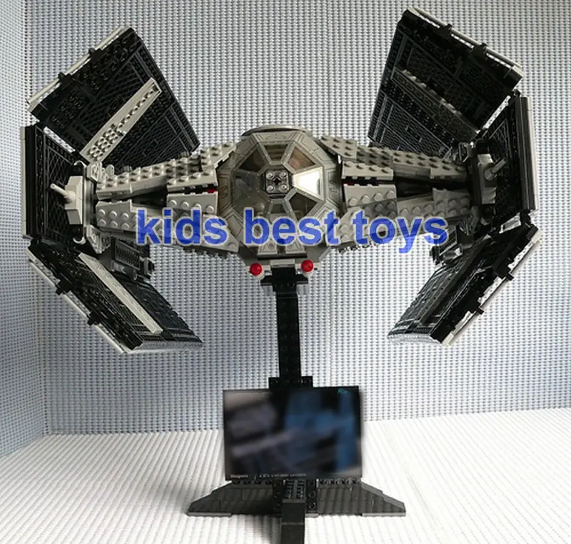 Звезда Space Wars UCS Дарта Вейдера истребителя Tie advanced x1 05055 строительные Игрушечные