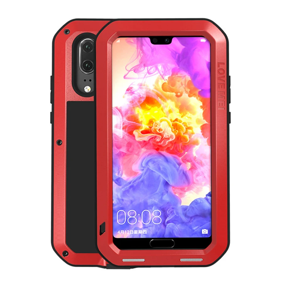 Luxury 360 Degree Full Body Protect Case For Huawei P20 Lite Pro P20lite P20Pro Shockproof Metal Armor With Glass Cover P 20 | Мобильные