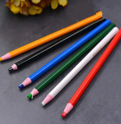 6 Color Chalk Pencil Colorful Erasable Fabric Tailors Chalk Tailor's Chalk Pencil Fabric Patchwork Marker Clothing Pattern DIY Sewing Tools GYH - Цвет: 6 Color Chalk Pencil