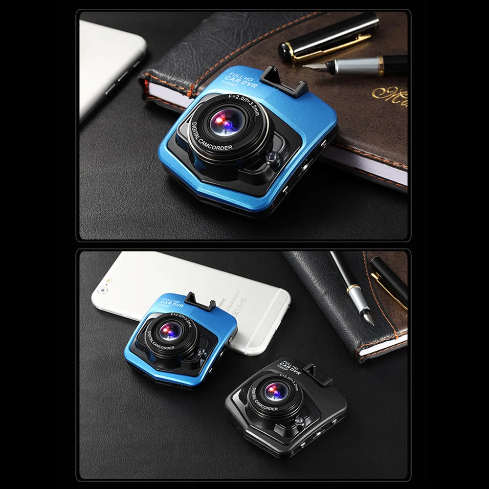 Миниатюрный Автомобильный видеорегистратор камера HD с двойным задним + передним