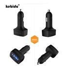 Автомобильное зарядное устройство kebidu 4 в 1 с двумя USB-портами, 5 В, 3,1 А