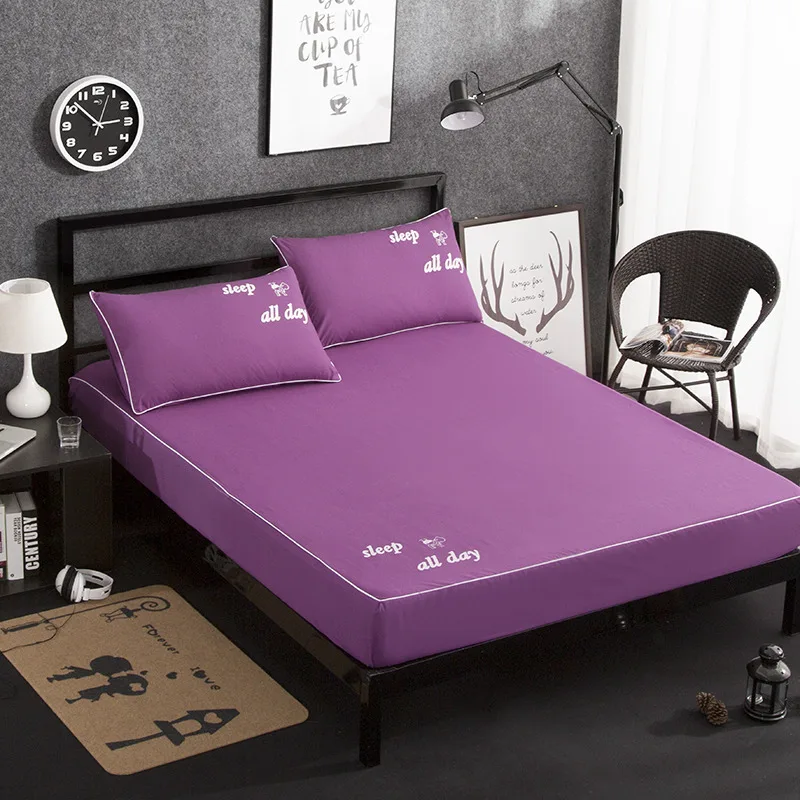 SZ Однотонная простыня, простыня с эластичной резинкой, простые постельные принадлежности, размер King queen, покрывало для матраса, простыня, общий размер - Цвет: SZ