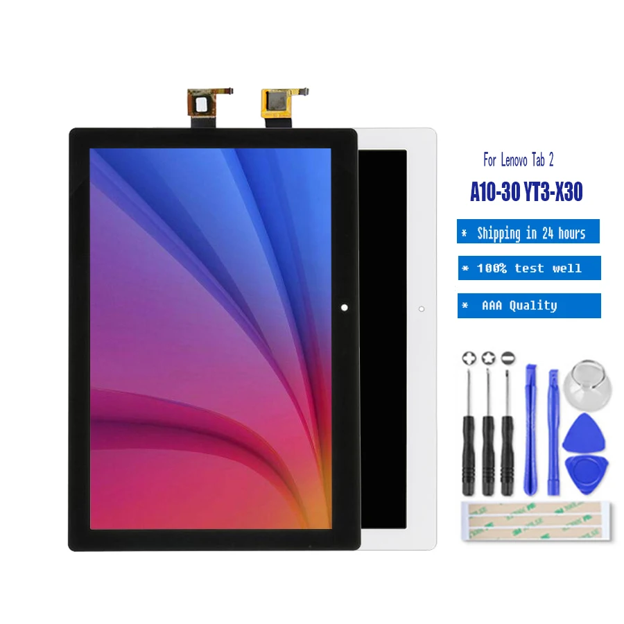10 1 &quotдля Lenovo Tab 2 A10 30 YT3 X30 X30F TB2 X30l A6500 ЖК дисплей с сенсорным экраном дигитайзер