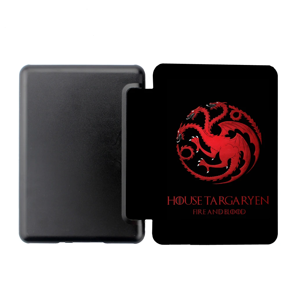 Чехол из искусственной кожи с мультяшным принтом для kindle paperwhite 10th generation folio Тонкий чехол+ Защитная пленка для экрана