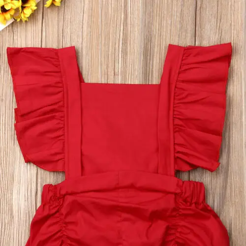 

Newborn Baby Girl Romper Sunsuit Summer Outfit Set Clothes