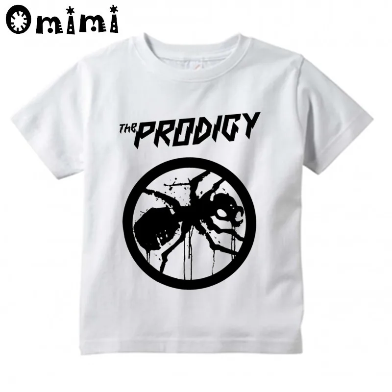 Футболка с принтом PRODIGY EXPERIENCE для мальчиков и девочек детские топы короткими