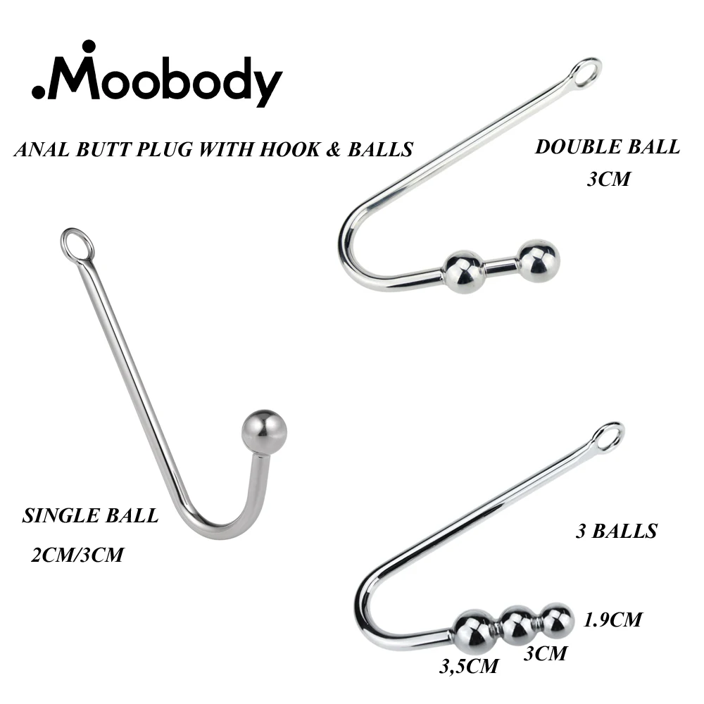 Metal Anal Hook With 1/2/3 Balls Butt Plug Prostate Massager Anus Rod Beads Fetish Bondage Sex Toys For Couples Gays | Красота и