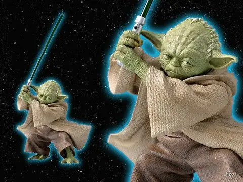 Звездные войны фигурка Мастер Йода с мечом игрушка модель 13 см