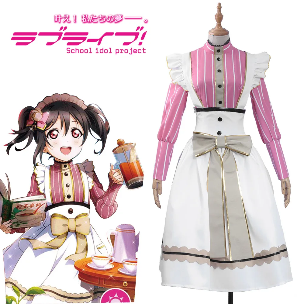 [На заказ] аниме LoveLive!Yazawa Nico чайная горничная непробужденная серия Косплей Костюм