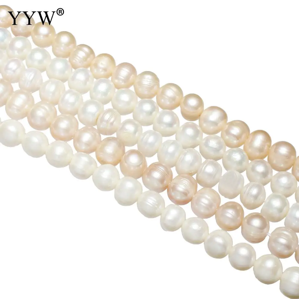 

YYW Cultured Baroque Freshwater Pearl Beads Natural 10-11mm Approx 0.8mm Sold By Strand